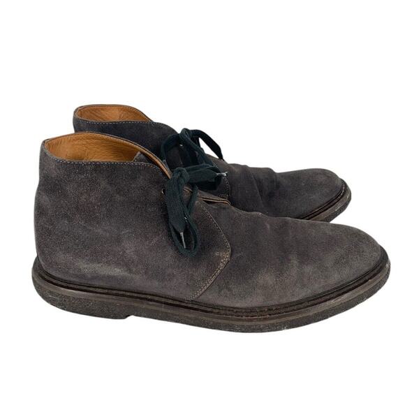 M. Gemi Italy Suede Chukka Boots Ankle Gray Size 42.5 Mens - Picture 1 of 14